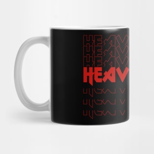 IRON TEXT || HEAVY METAL Mug